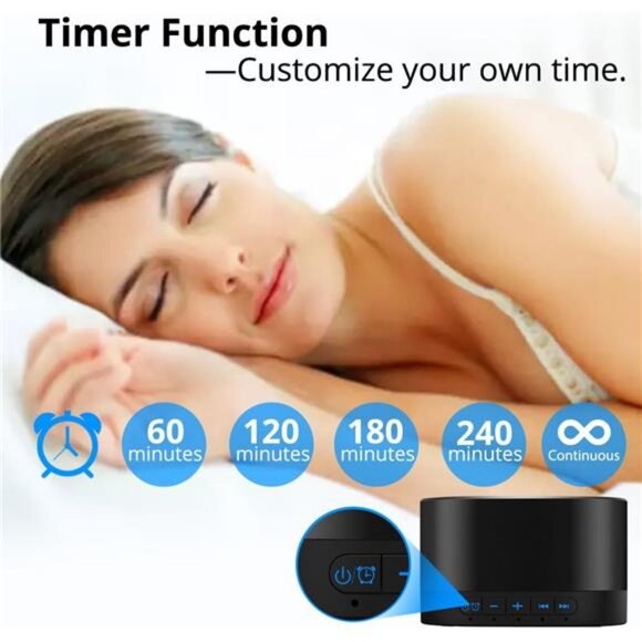 Sound Machine White Noise Machine with 20 Non Looping Natural - Picture 3 of 7